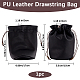 1Pc PU Leather Tea Set Storage Drawstring Bags(ABAG-BBC0001-27B)-2