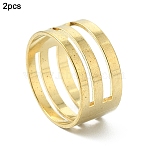 2Pcs Brass Rings, Assistant Tool, for Buckling, Open and Close Jump Ring, Nickel Free, Raw(Unplated), 18x9mm(TOOL-YW0001-75)