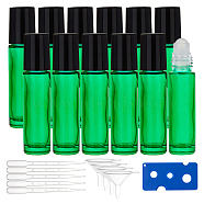 DIY Glass Essential Oil Empty Roller Ball Bottles, with 3ML Disposable Plastic Dropper, Transfer Graduated Pipettes, Transparent Plastic Funnel Hopper, Plastic Bottle Openers, Mixed Color, 86mm, Capacity: 10ml(0.34 fl. oz)(DIY-BC0004-06)