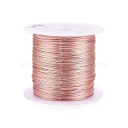 Copper Craft Wire Copper Beading Wire, Long-Lasting Plated, Rose Gold, 20 Gauge, 0.8mm, about 26.24 Feet(8m)/roll(CWIR-F001-MG-0.8mm)