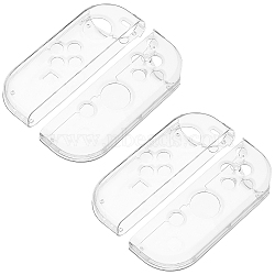 WADORN 2 Sets Acrylic Protective Cover for Wireless Game Controller, Case Cover, Gamepad Protector, Clear, 104x36x10mm, 4pcs/set(AJEW-WR0001-32)