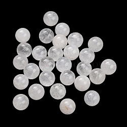Natural Quartz Crystal Sphere Beads, Rock Crystal, No Hole/Undrilled, Smooth Round, 8~9mm(G-H359-02L-8mm-01)