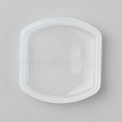 Food Grade Silicone Molds, Fondant Molds, For DIY Cake Decoration, Chocolate, Candy, UV Resin & Epoxy Resin Jewelry Making, White, 39x39x8mm, Inner Diameter: 35x35mm(DIY-E021-35)