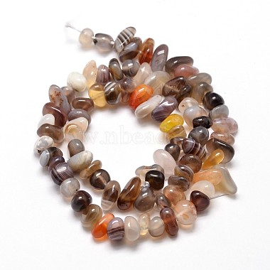Natural Botswana Agate Chip Beads Strands(G-E271-104)-2