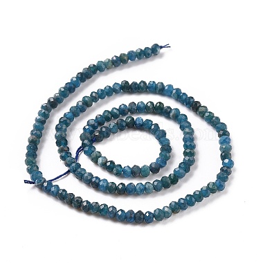 Faceted Rondelle Natural Apatite Bead Strands(G-F289-48B)-4