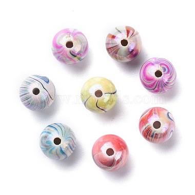 AB Color Wave Printed Acrylic Beads(X-MACR-Q151A-M)-4