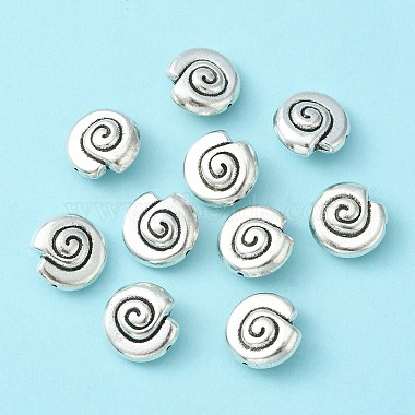 Tibetan Style Alloy Snail Shell Beads(X-TIBEB-5570-AS-LF)-3