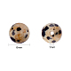 自然なダルメシアン碧玉石ビーズストランド(G-OC0001-56)-4