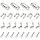 10Pcs 304 Stainless Steel Fold Over Clasp(STAS-UN0049-93)-1