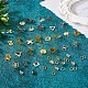 56Pcs 14 Style 201 Stainless Steel Stud Earring Findings with Hole and 304 Stainless Steel Pins and Ear Nuts(DIY-SW0001-11)-5