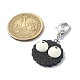 Biscuits with Eyes Opaque Resin Pendant Decorations(HJEW-JM01559)-3