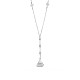 SHEGRACE Rhodium Plated 925 Sterling Silver Y-Shape Necklace(JN647A)-1