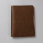 Rectangle Leather Travel Passport Wallet Cover, Saddle Brown, 142x105x9mm(AJEW-WH20007-04A)