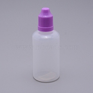 Plastic Bottle, Liqiud Bottle, Column, Medium Orchid, 93mm, Bottle: 77.5x34mm, Capacity: 50ml(AJEW-WH0092-21J)