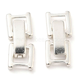 Eco-Friendly Brass Watch Band Clasps, Long-Lasting Plated, Lead Free & Cadmium Free, Silver, 16x6.5x4mm(KK-M225-28S)