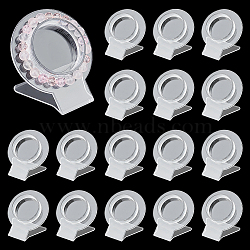 Acrylic Bracelet Display Stands, Circle Bracelet Display Holder, Clear, 7x7.45x6.15cm(BDIS-WH0016-01)