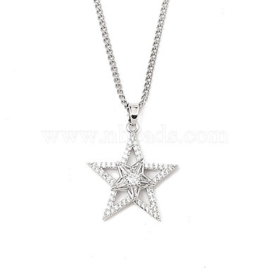 Clear Star Brass Necklaces