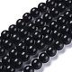 Natural Black Stone Beads Strands(X-G-I288-A02-6mm)-1