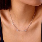 Mother's Day 304 Stainless Steel Letter MAMA Pendant Necklaces for Women, Tarnish Free, Stainless Steel Color, 16.93 inch(43cm)(NJEW-Z117-01P)