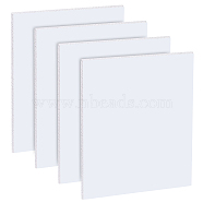 PVC Foam Board, Polyethylene PE Board, for Sand Table, Presentaions, Art Projects, Rectangle, White, 250x200x3mm(AJEW-WH0471-137B)