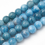 Natural Apatite Beads Strands, Round, 10x9.5mm, Hole: 1mm, about 38pcs/strand, 14.5 inch(G-S150-18-10mm)