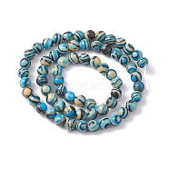 Synthetic Malachite Beads Strands, Dyed, Round, Sky Blue, 6mm, Hole: 0.5mm, about 63pcs/strand, 14.96''(38cm)(G-YW0001-55B)