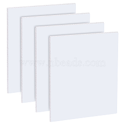 PVC Foam Board, Polyethylene PE Board, for Sand Table, Presentaions, Art Projects, Rectangle, White, 250x200x3mm(AJEW-WH0471-137B)