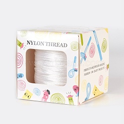 Nylon Thread, White, 1.5mm, about 49.21 yards(45m)/roll(NWIR-JP0012-1.5mm-800)