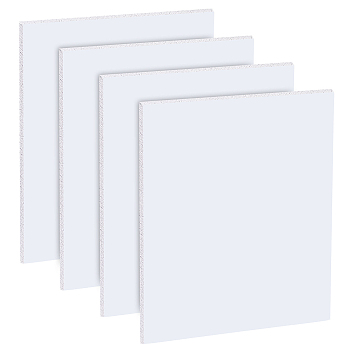 PVC Foam Board, Polyethylene PE Board, for Sand Table, Presentaions, Art Projects, Rectangle, White, 250x200x3mm