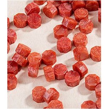 Sealing Wax Particles for Retro Seal Stamp, Octagon, Salmon, 9x5mm, about 243pcs/81g