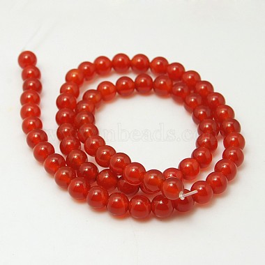 Natural Carnelian Beads Strands(G-G338-10mm-01)-2