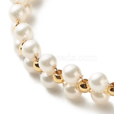 Round Shell Pearl Beaded Bracelets(X1-BJEW-TA00008)-4