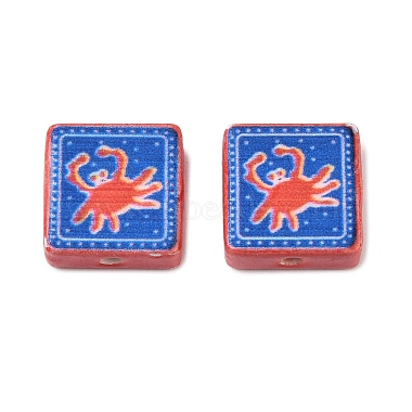 Printed Handmade Porcelain Beads(PORC-G016-04L)-1