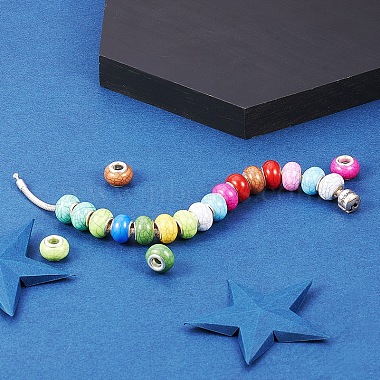 Perles européennes en résine de style imitation turquoise(X-OPDL-Q132-M)-6