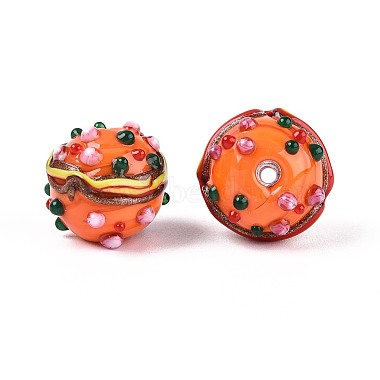 Handmade Lampwork Bumpy Beads(LAMP-T022-05B)-3