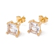 6 Pairs Tiny Cubic Zirconia Square Stud Earrings(EJEW-G291-01D-M)-5