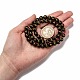 Natural Obsidian Round Carved Om Mani Padme Hum Beads Strands(G-L275-06-8mm)-4