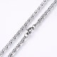 304 Stainless Steel Lumachina Chain Necklaces(X-NJEW-P226-08P-01)-2