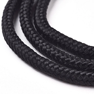 Nylon Braided Rope, for Moving, Camping, Outdoor Adventure, Mountain Climbing, Gardening, Black, 5mm(NWIR-WH0009-21-B)