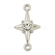 Alloy Resin Pendants, Platinum, Star, 22.5x12x3mm(PALLOY-S029-03A)