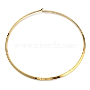 Vacuum Plating 202 Stainless Steel Choker Necklaces, Rigid Necklaces for Women, Golden, Inner Diameter: 5.51 inch(14cm)(NJEW-H011-04G)