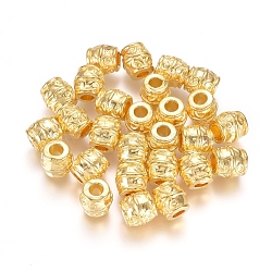 Tibetan Style Alloy Beads, Lead Free & Cadmium Free, Barrel, about 8mm wide, 8mm thick, hole: 3.2mm(K08UN011)