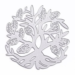 Carbon Steel Cutting Dies Stencils, for DIY Scrapbooking/Photo Album, Decorative Embossing DIY Paper Card, Tree Pattern, 80x80mm(DIY-WH0170-181)