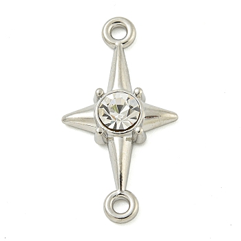 Alloy Resin Pendants, Platinum, Star, 22.5x12x3mm