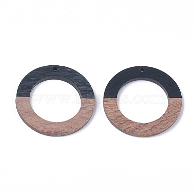 Resin & Walnut Wood Pendants(RESI-S358-04H-01)-2