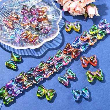 30個のグラデーションカラー不透明アクリルビーズ(OACR-CJ0002-28)-5