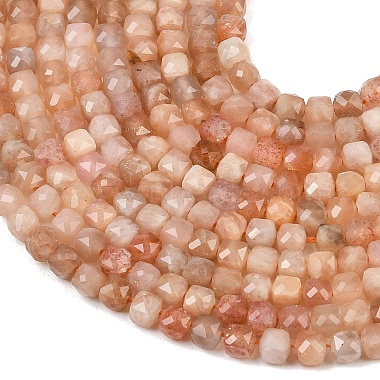 Brins de perles de lune naturelle(G-B171-A02-4x4mm)-4