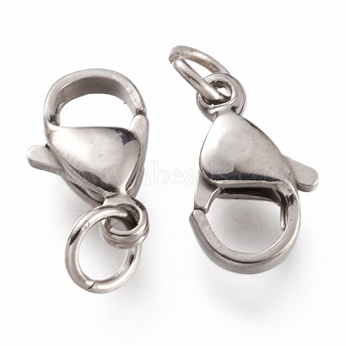 Tarnish Resistant 304 Stainless Steel Lobster Claw Clasps(X-STAS-G240-01D-P)-3