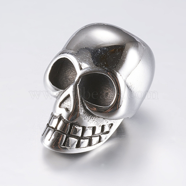 Antique Silver Skull Stainless Steel Beads