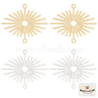 Golden & Silver Sun Brass Links